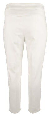 Michael Kors Women's Plus Size Stretch Capri Cropped Slit Hem Pants Wht 14W